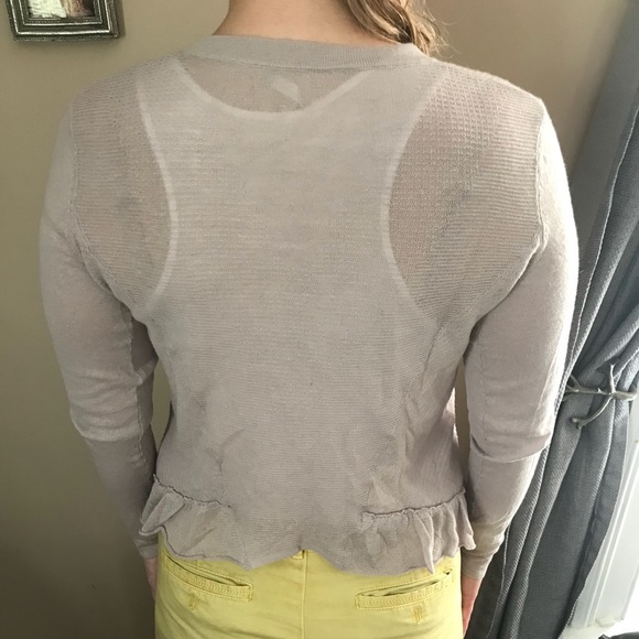 Grey Ruffle Cardigan - Picture 5 of 5